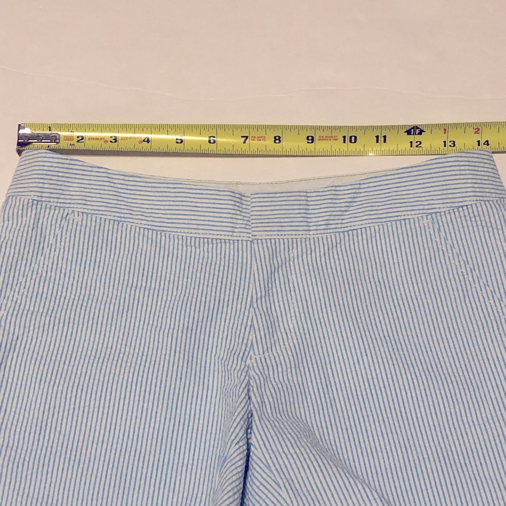 Lilly Pulitzer The Buttercup Short in Blue & White Stripe Seersucker - Picture 9 of 12